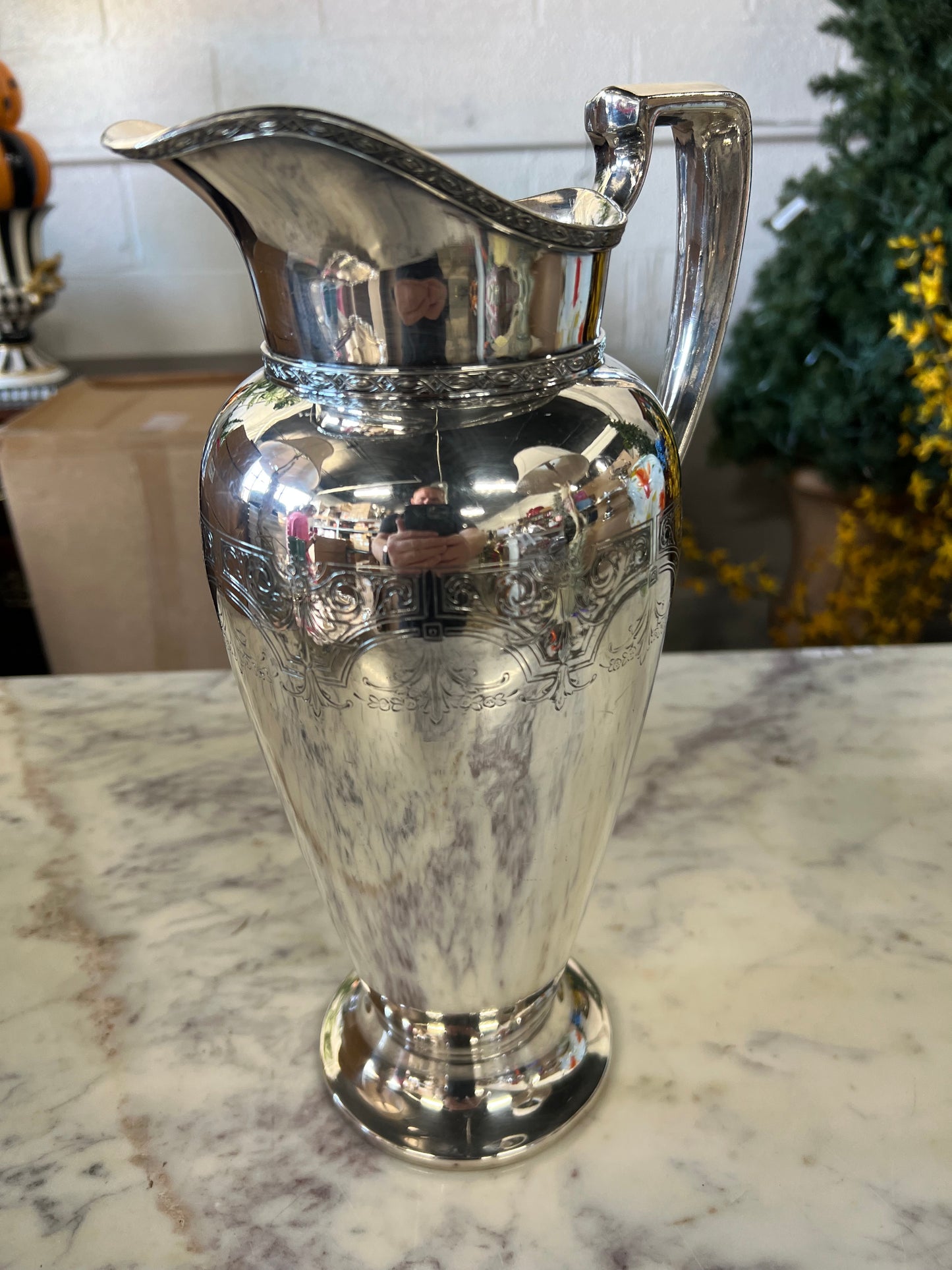 Vintage Silver-Plated Water/Tea Platter