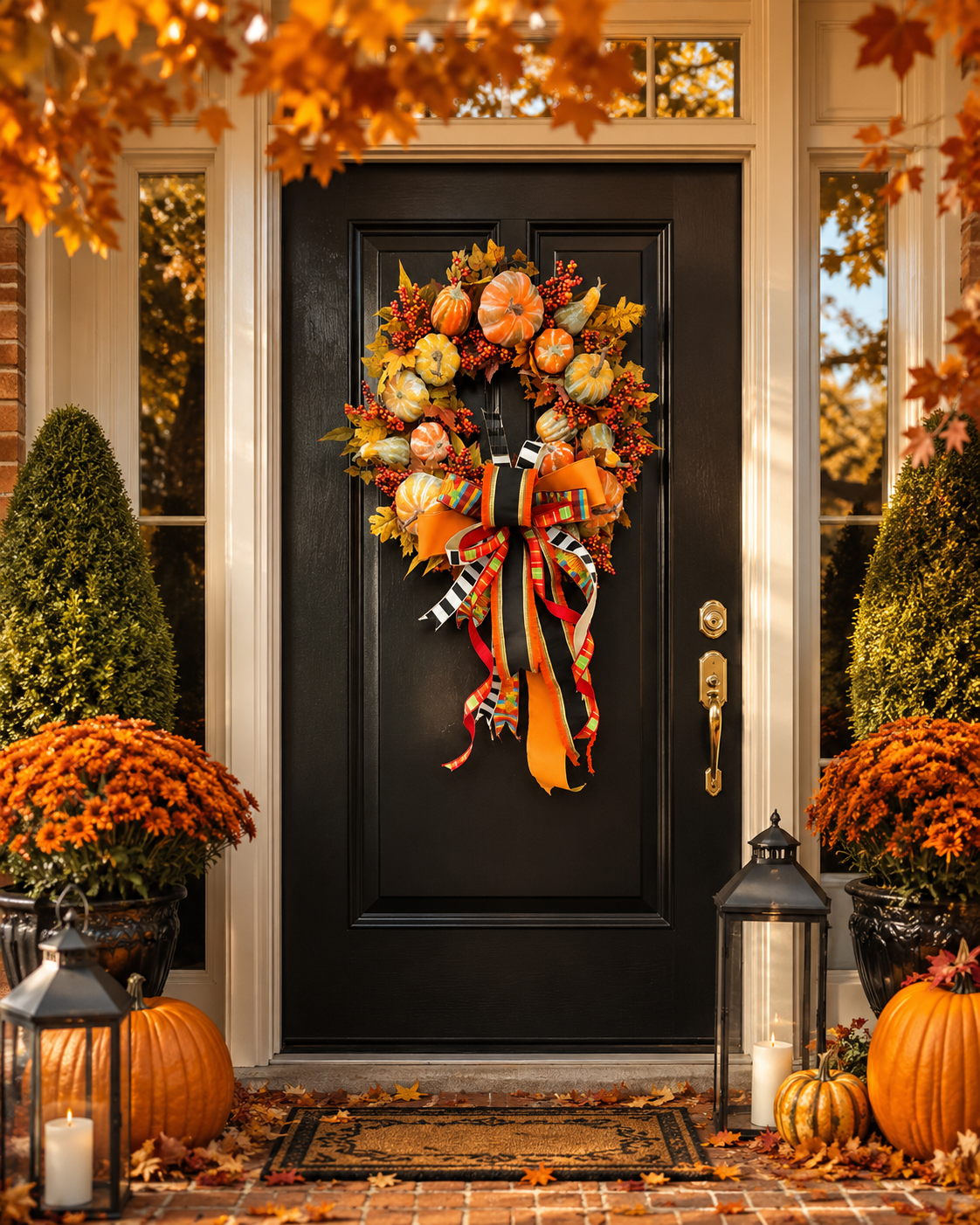 Pumpkin Manor Wreath