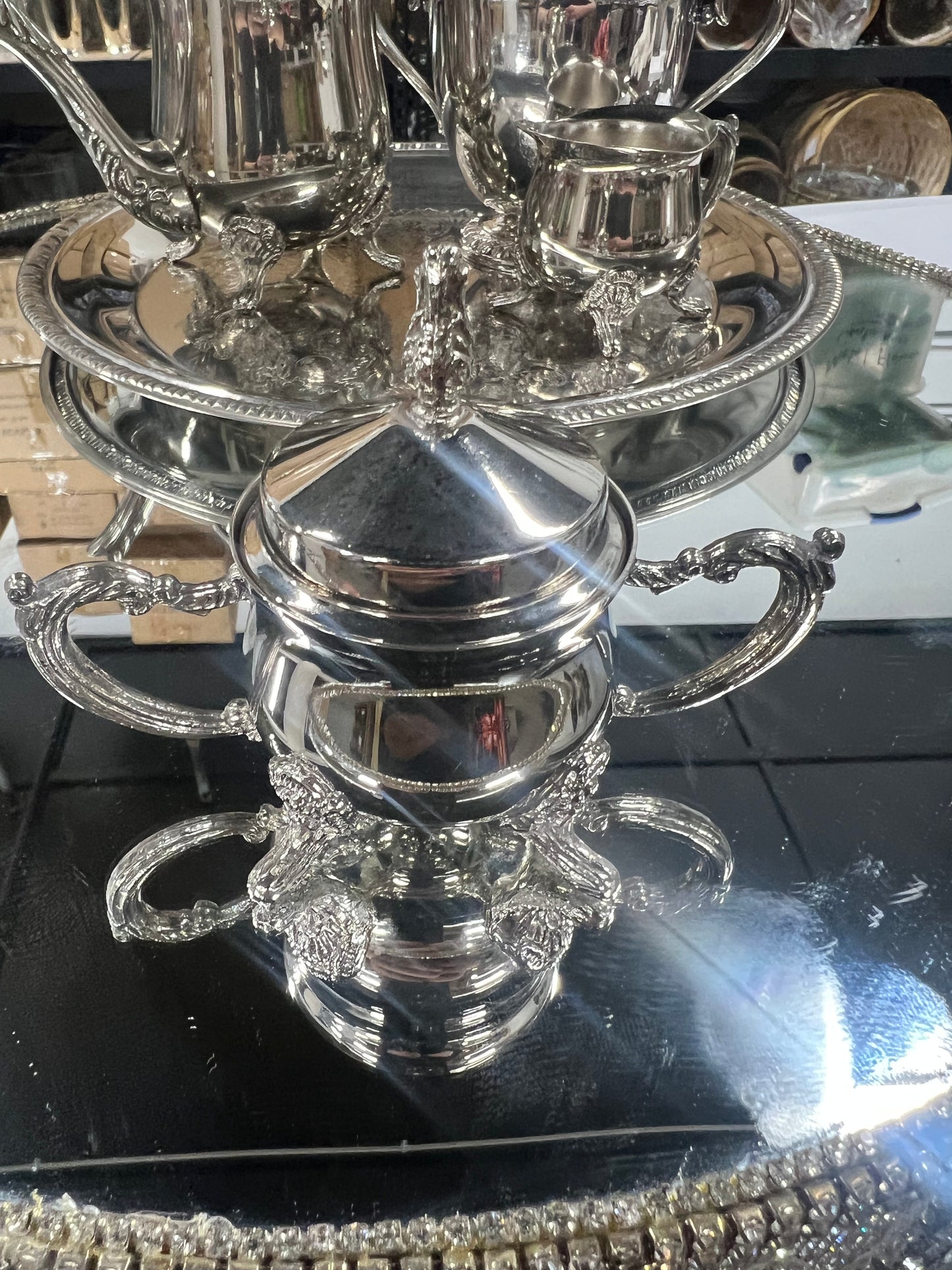 Vintage Silver-Plated Mini Tea/Coffee Set.