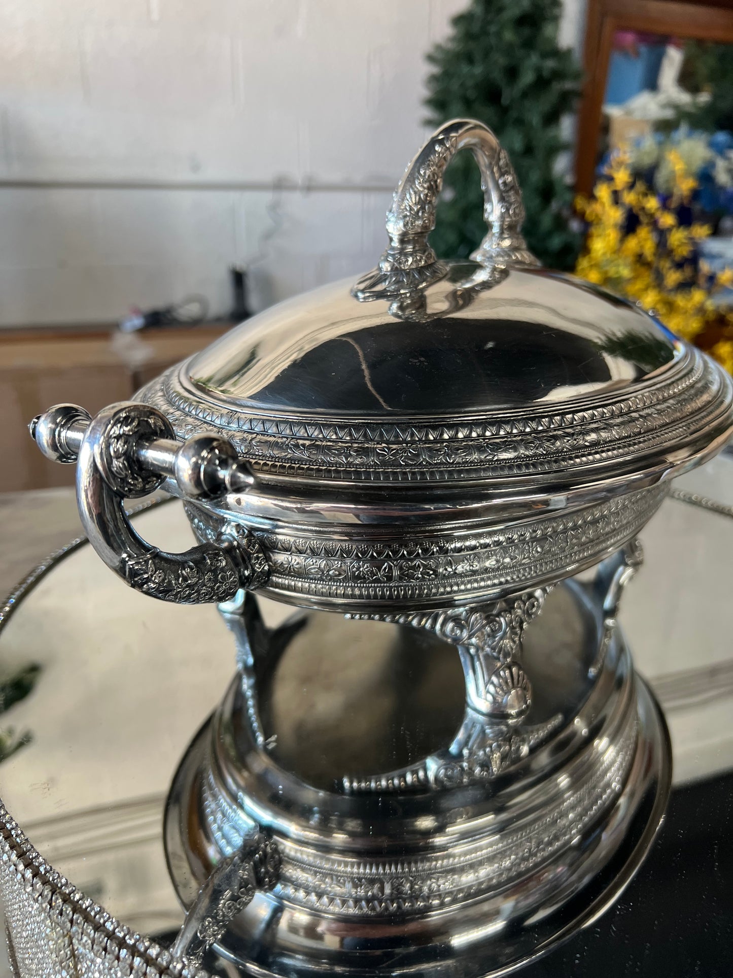 Vintage Silver-Plated Casserole Dish
