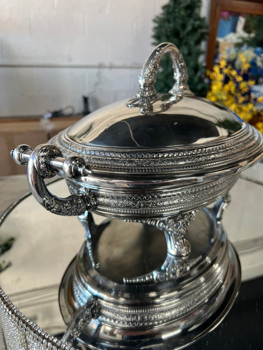 Vintage Silver-Plated Casserole Dish