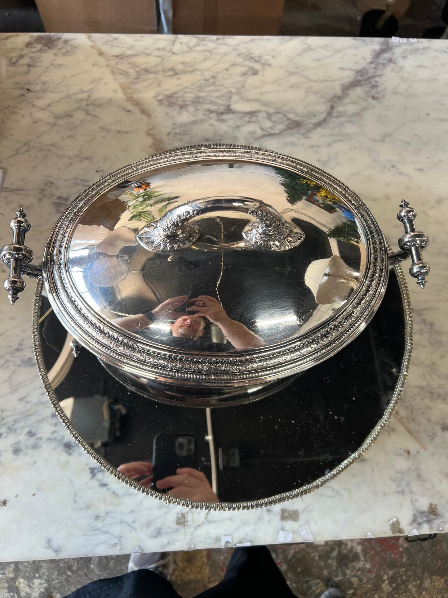 Vintage Silver-Plated Casserole Dish
