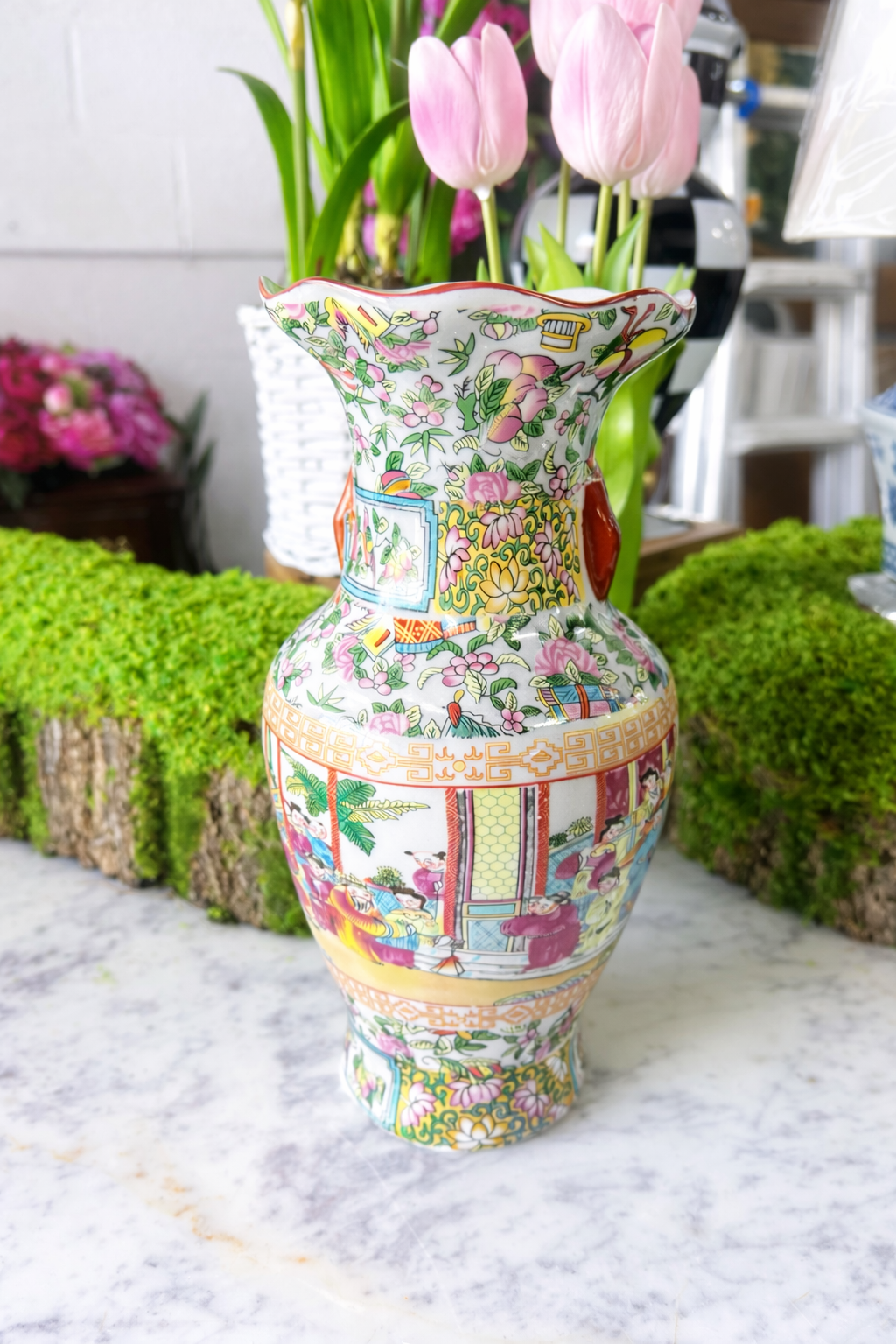 Rose Medallion Vase
