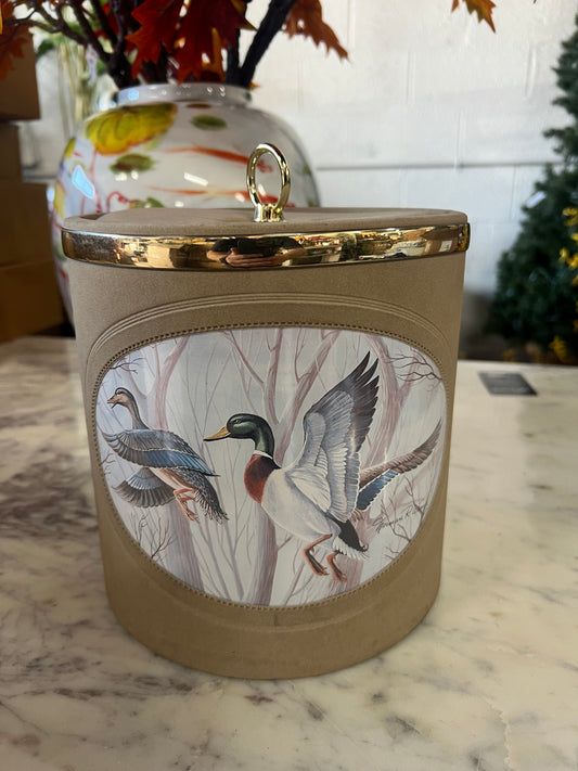 Vintage Padded,Tan Ice Bucket
