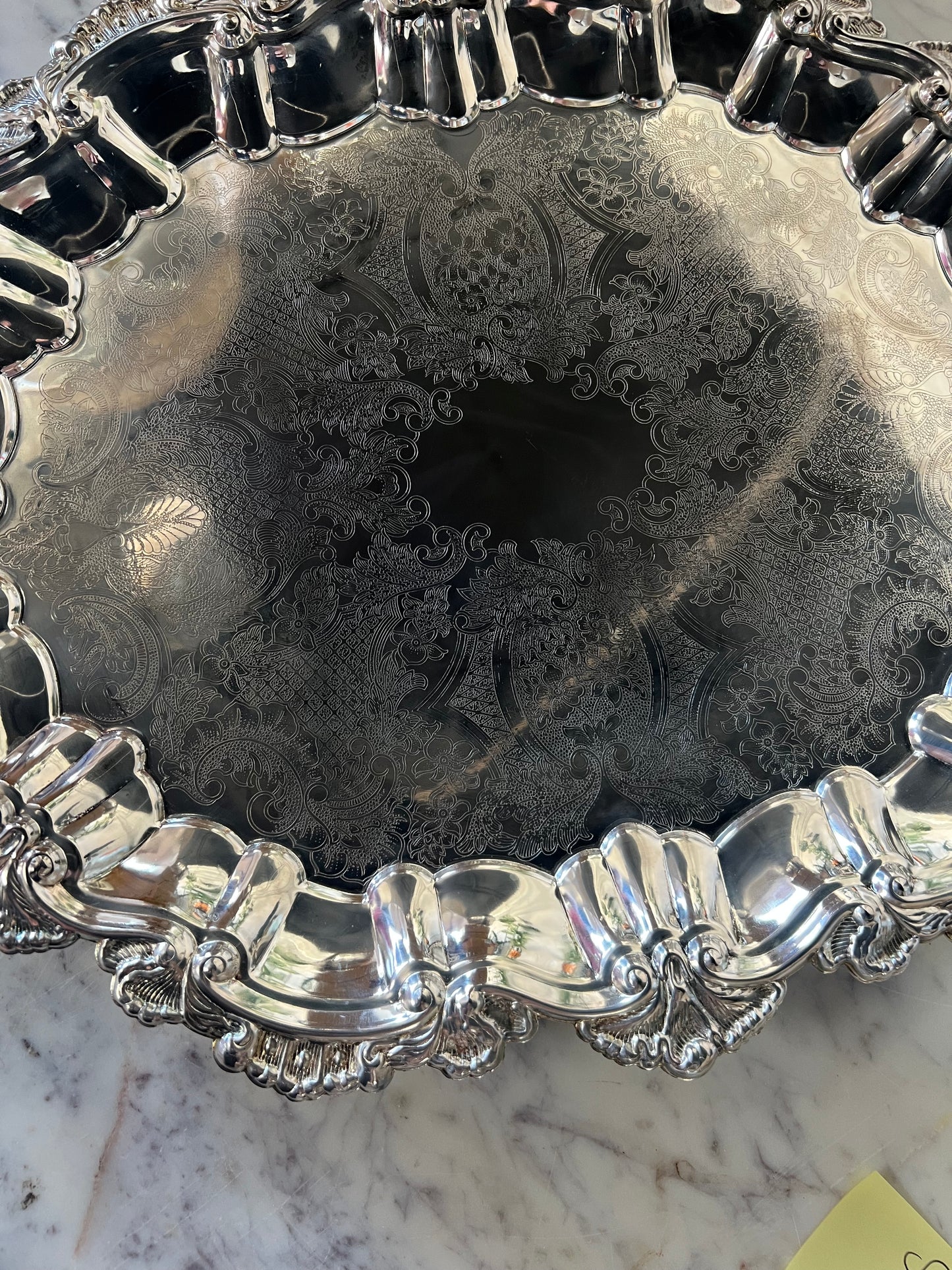 Vintage Silver-Plated Serving Tray