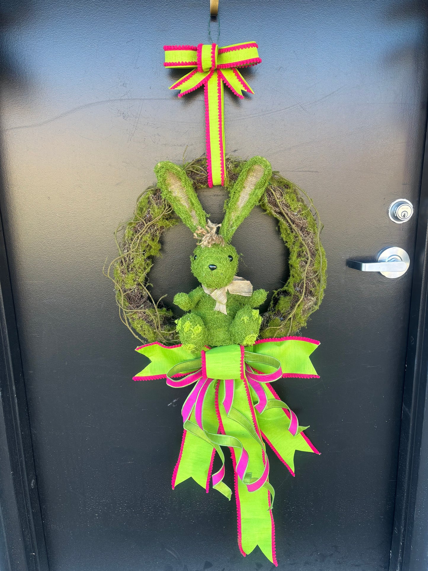 Moss bunny wreath