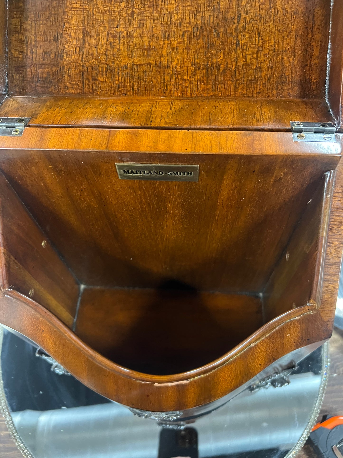 Vintage Maitland Smith Antique Wooden Knife Box