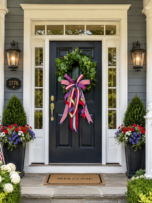 Stars and Stripes Camellia Wreath