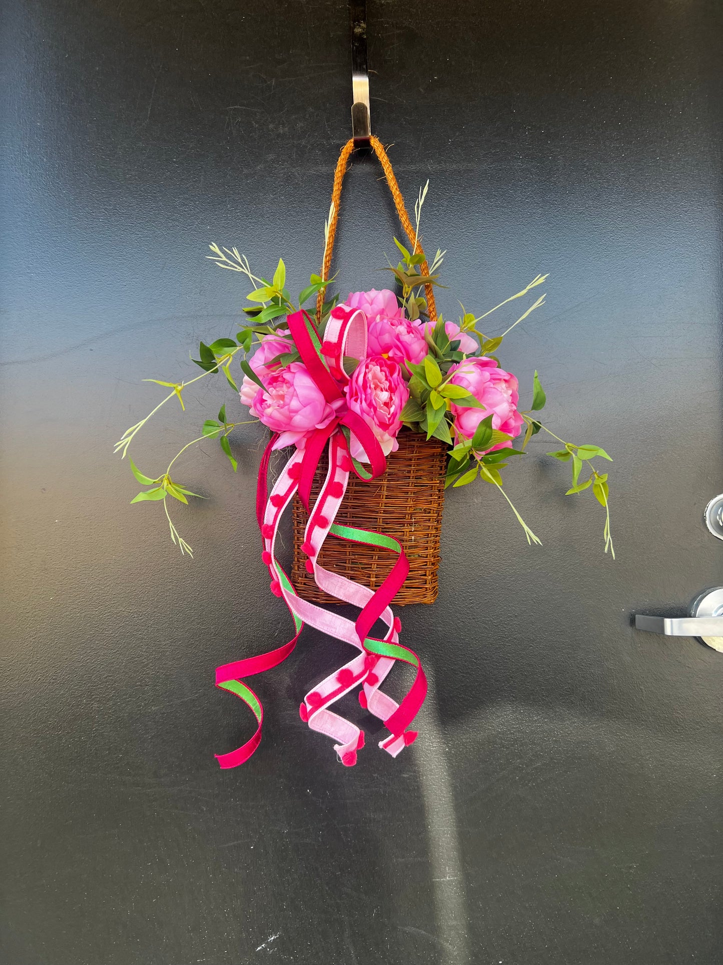 Peony’s In Nantucket Basket
