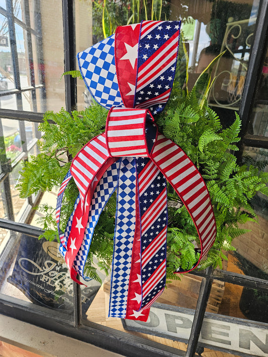 Patriotic Fern Wreath