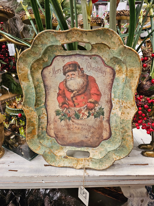 Vintage Christmas Tray