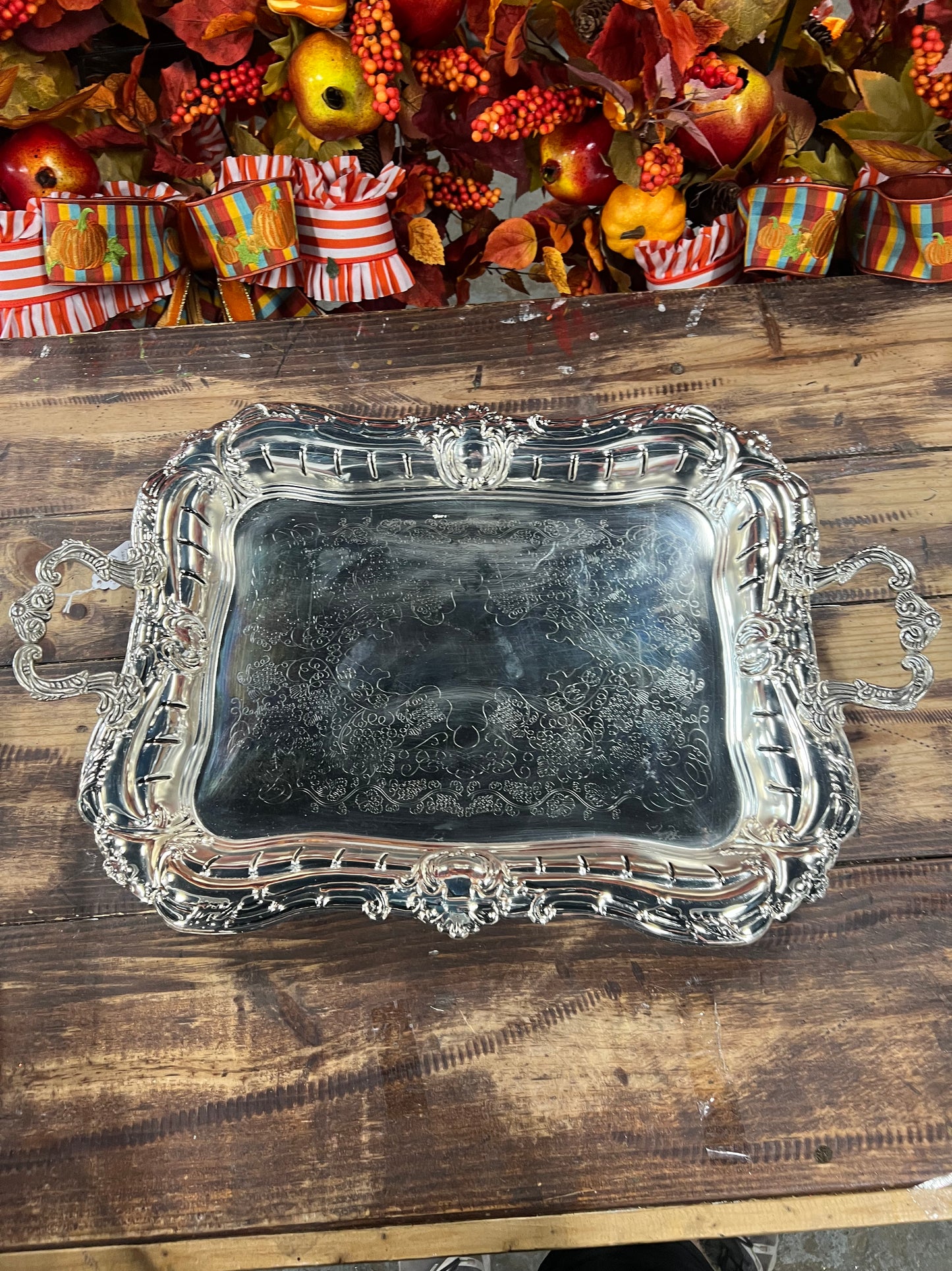 Vintage Silver Plated Meat Dome with Platter (5)