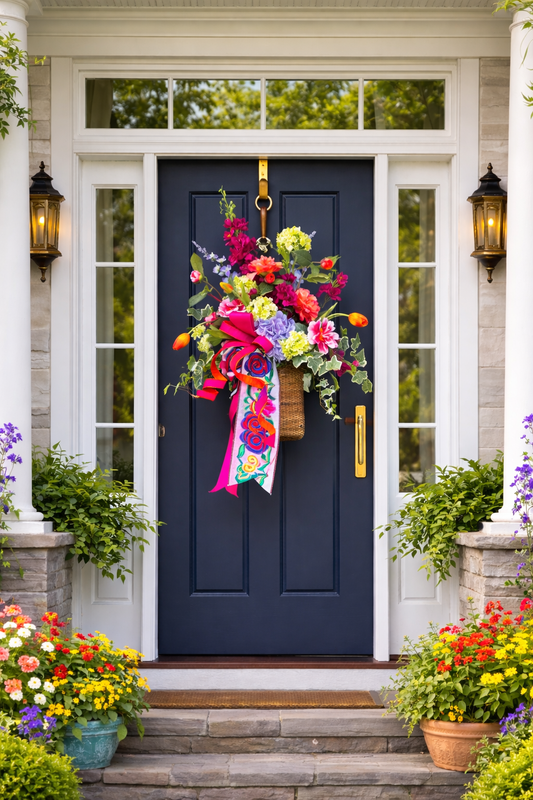 Hydrangea & Tulip Jubilee Nantucket Basket