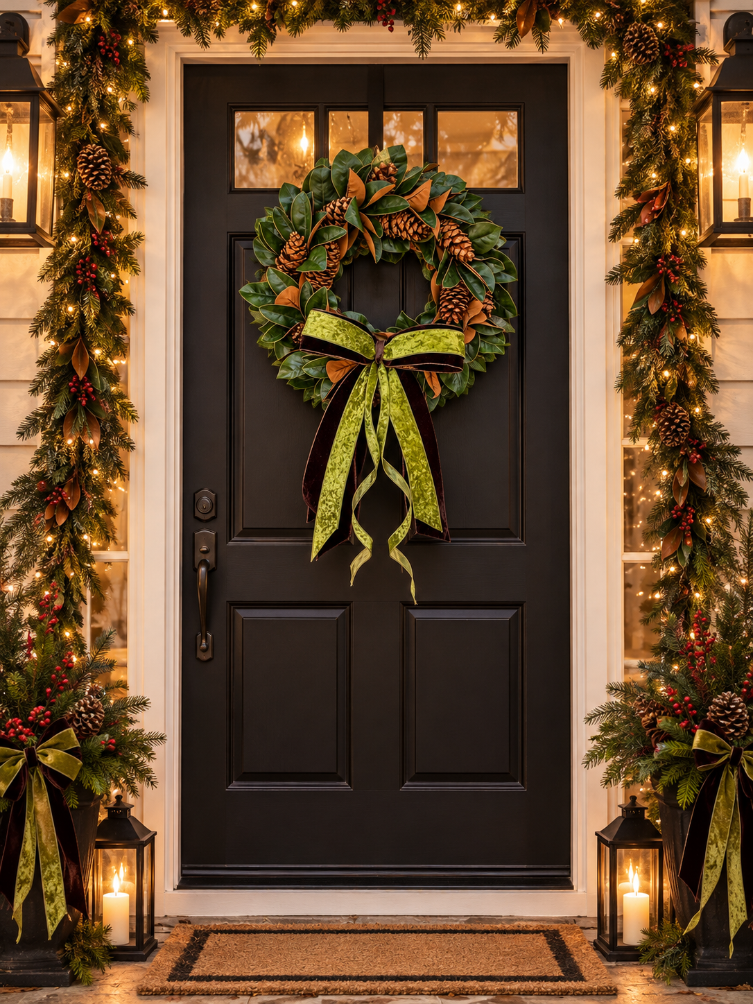 Southern Magnolia Christmas Wreath