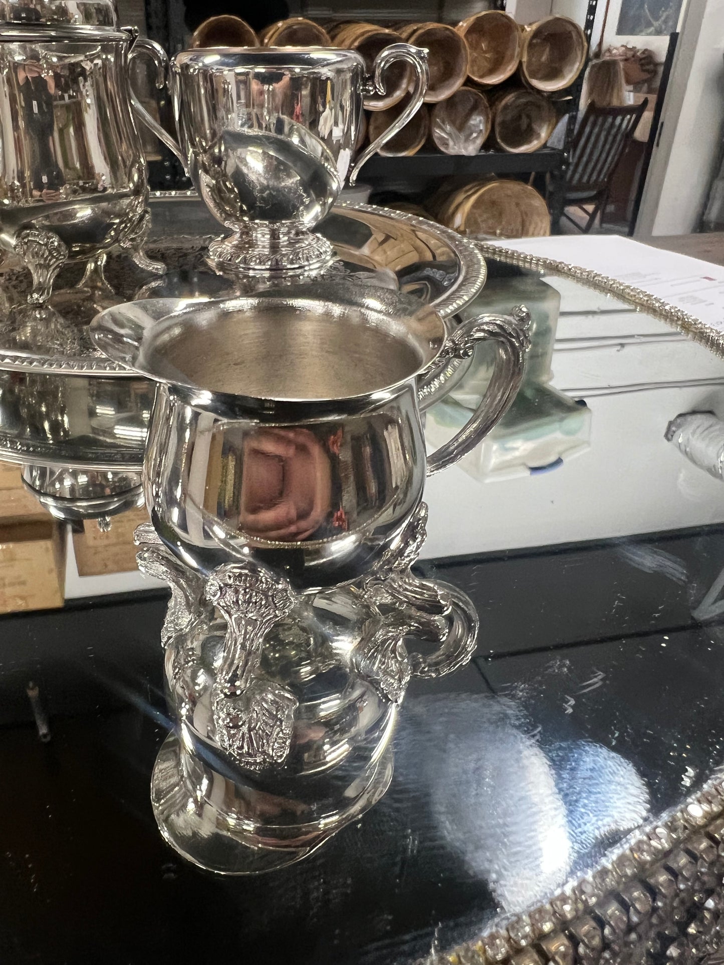Vintage Silver-Plated Mini Tea/Coffee Set.