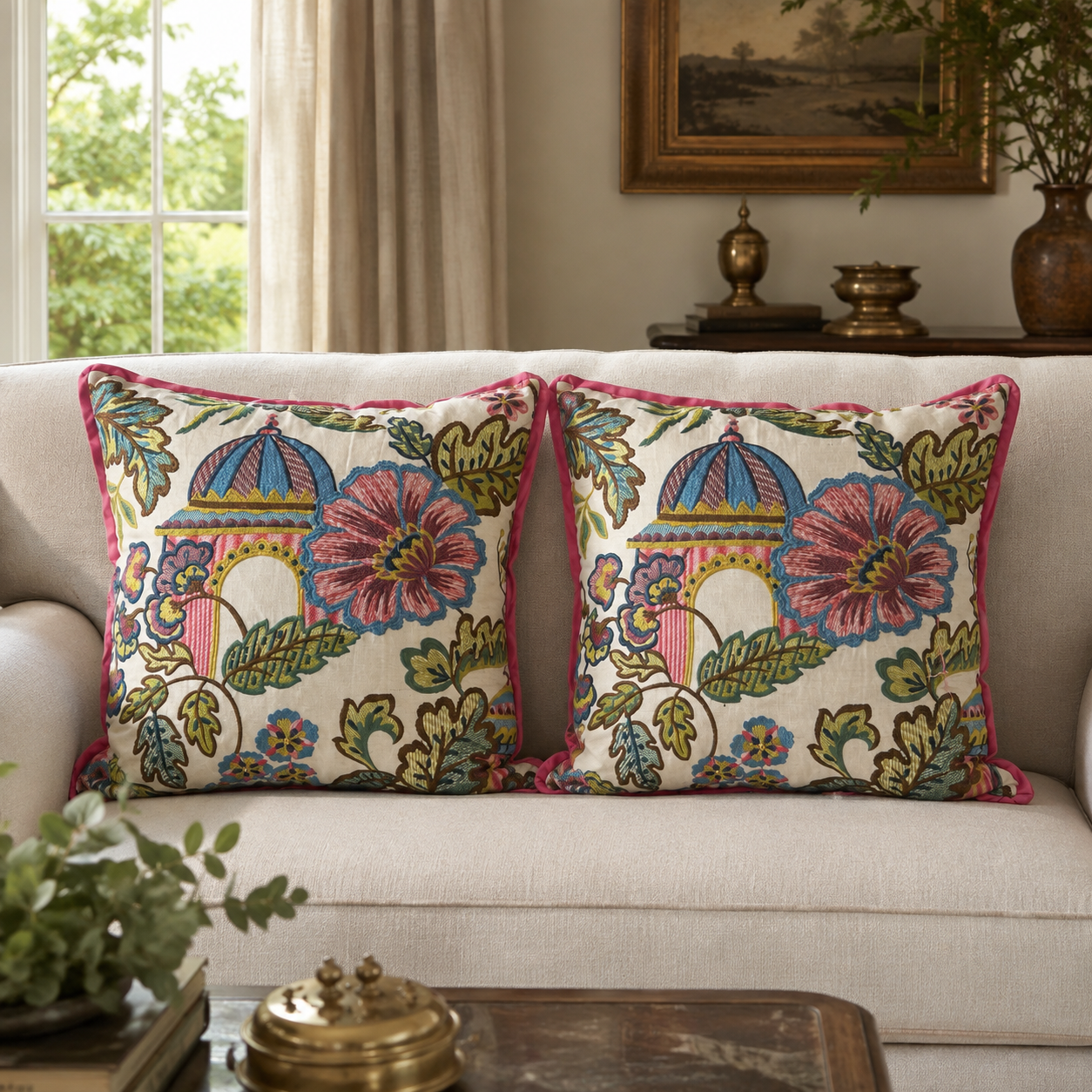 Set of 2 Nila Pomegranate Pillow