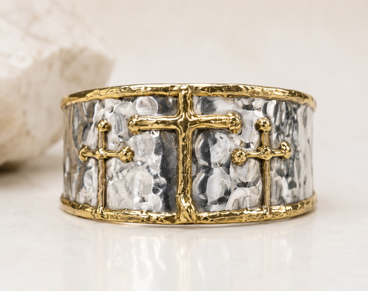 3 Cross Cuff Bracelet