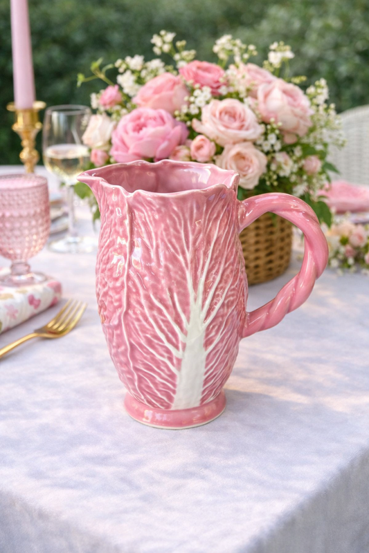 Pink Cabbage Quart Pitcher