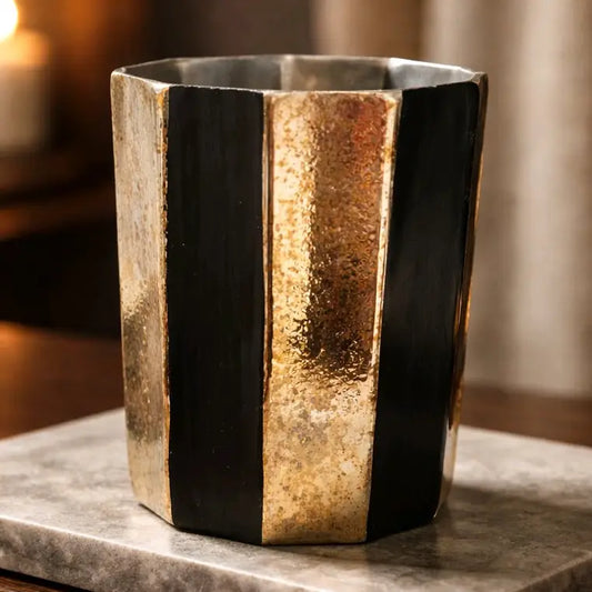 Ebony & Gold Mini Slendor Vase