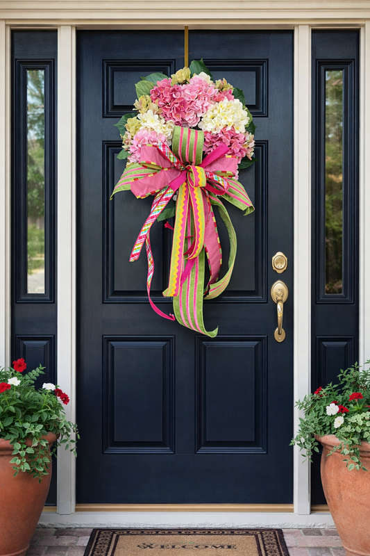 Southern Spring Hydrangea Wreath