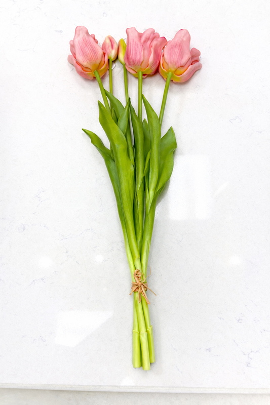 Real Touch Pink Lily Long tulip bundle
