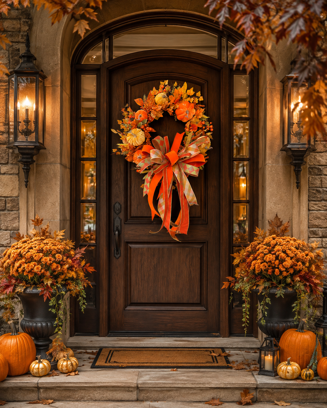 Pumpkin Spice Harvest Wreath 🍂🎃