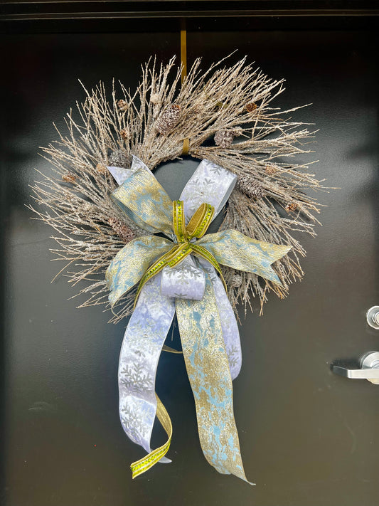 Iced Woodland Night- Winter Wreath