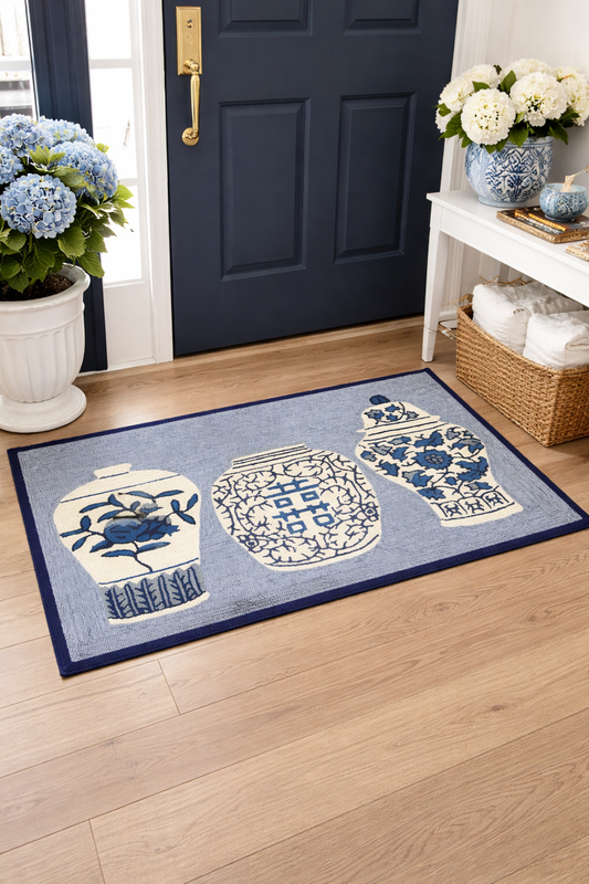 2 1/2’ x 4’ Ginger Jars Indoor/Outdoor Rug