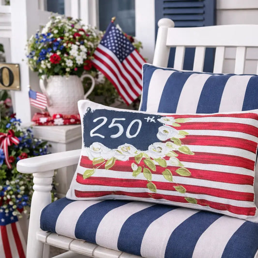 250th Flag Lumbar Pillow