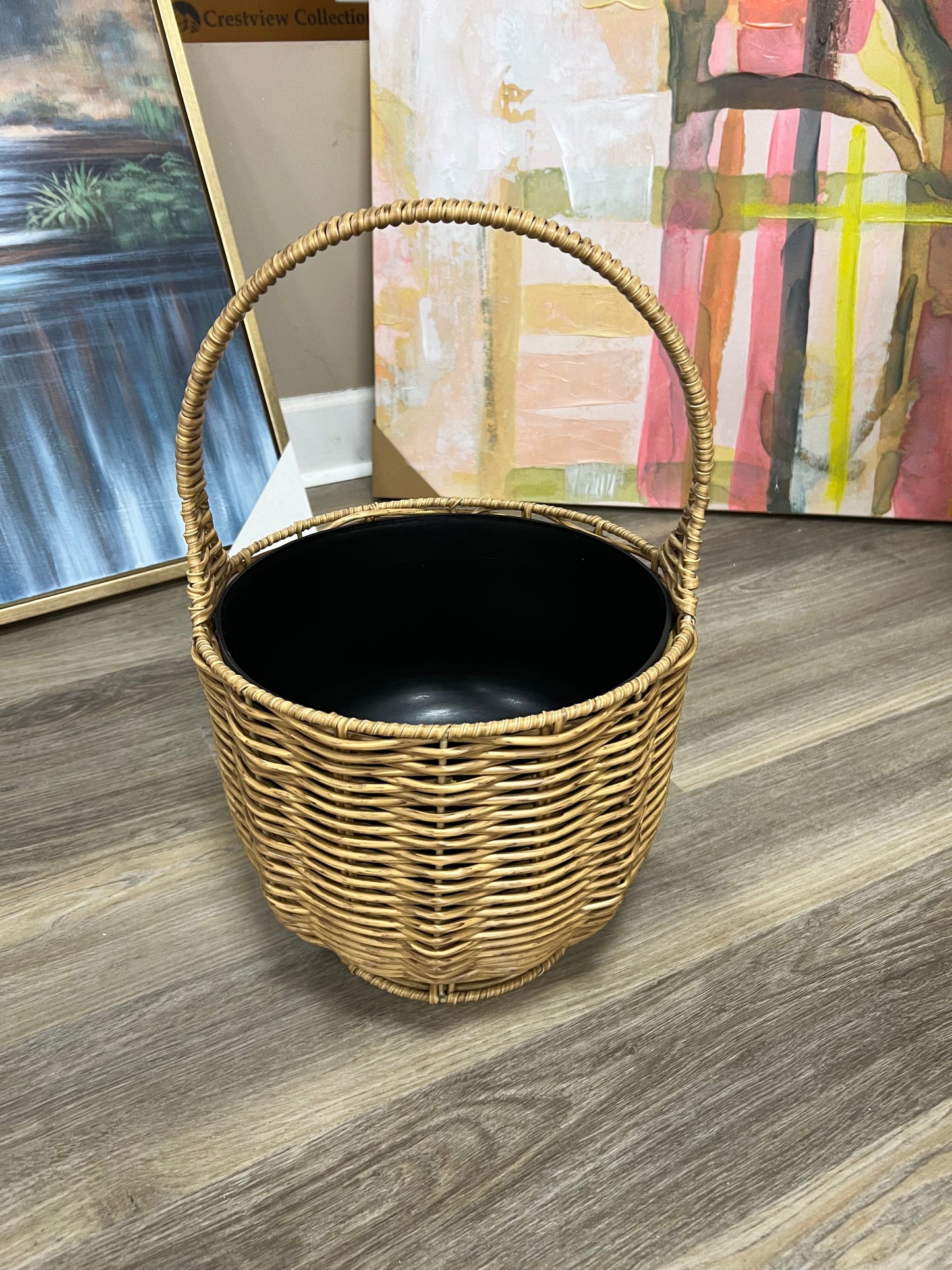 Poly Weave Garden Basket