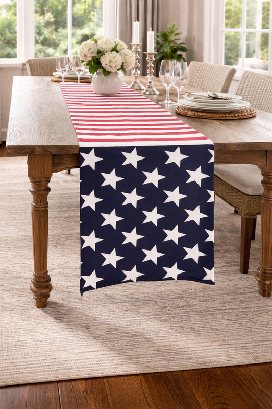 American Flag Table Runner