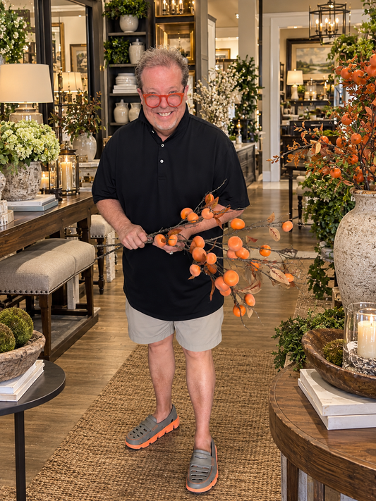 38.5” Faux Dried Persimmon Branch