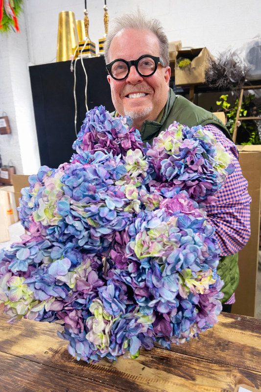 Dried touch, hydrangea stem, purple
