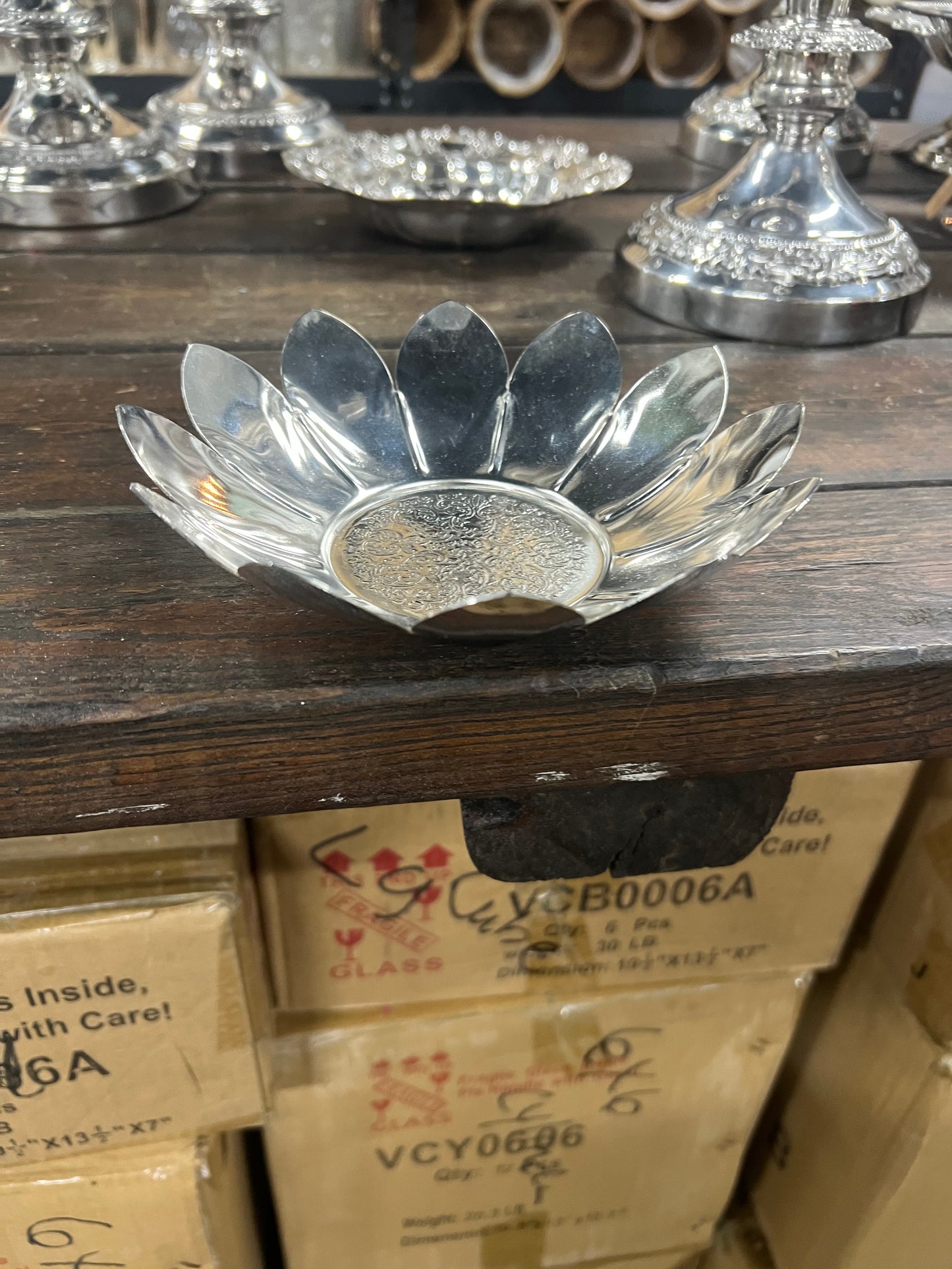 Vintage Silver Plated Candy Dish