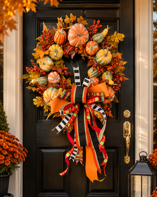 Pumpkin Manor Wreath
