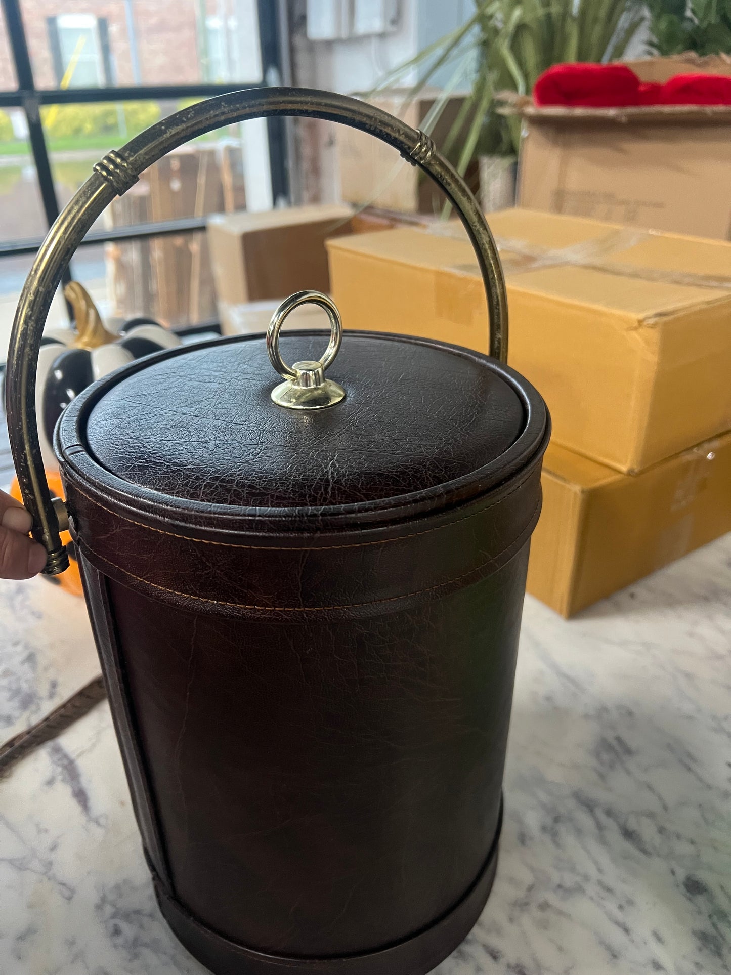 Vintage Duck Ice Bucket with Handle 2