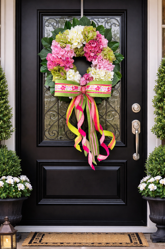 Hydrangea Bliss Door Wreath