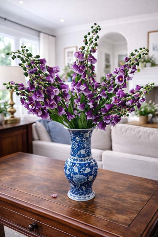 English fox glove, purple stem