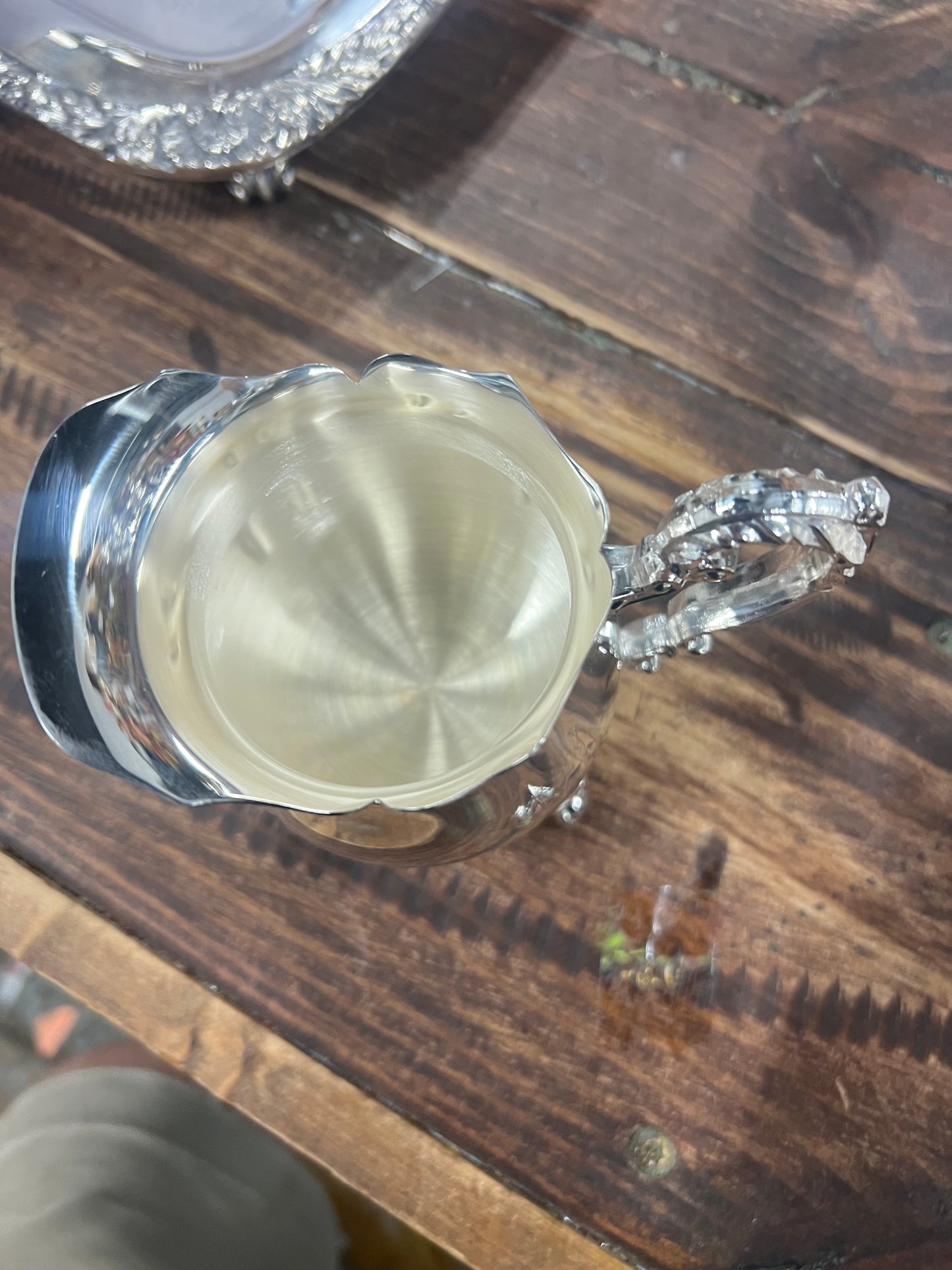 5 Piece Vintage Silver-Plated Tea Set (#4)