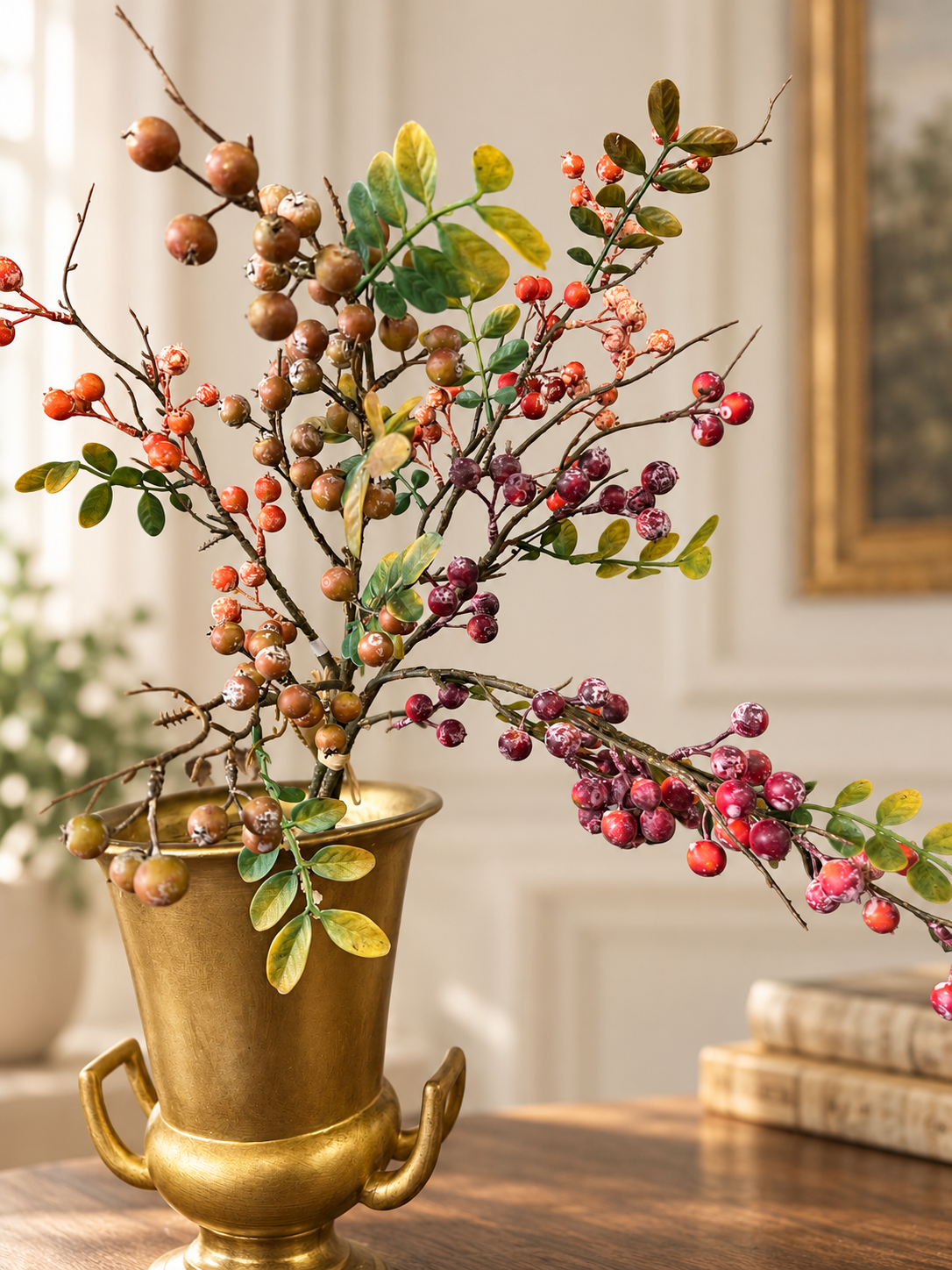 30” berry bundle of 3 stems.