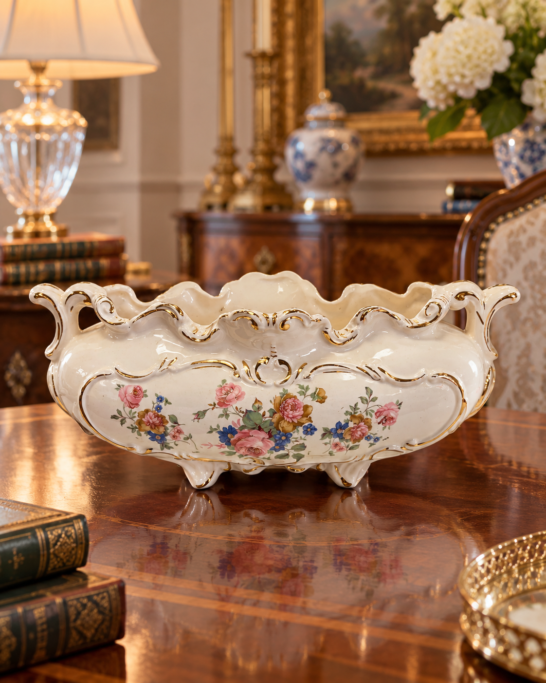 Rose Garden Centerpiece Cachepot