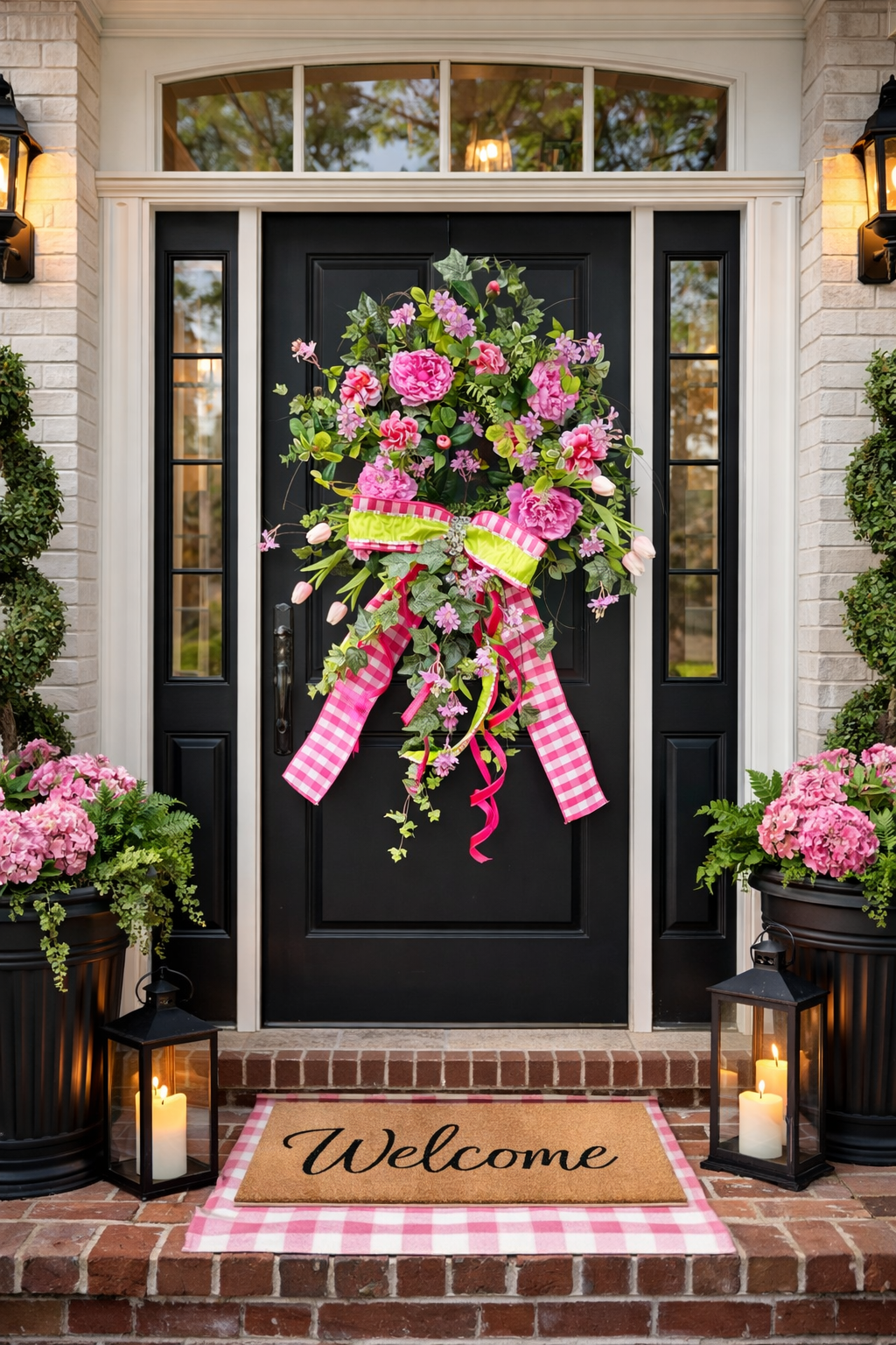 Blooming Ivy Garden Wreath