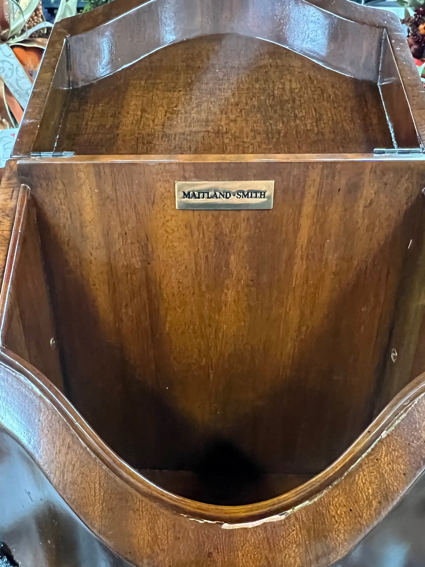Vintage Maitland Smith Antique Wooden Knife Box