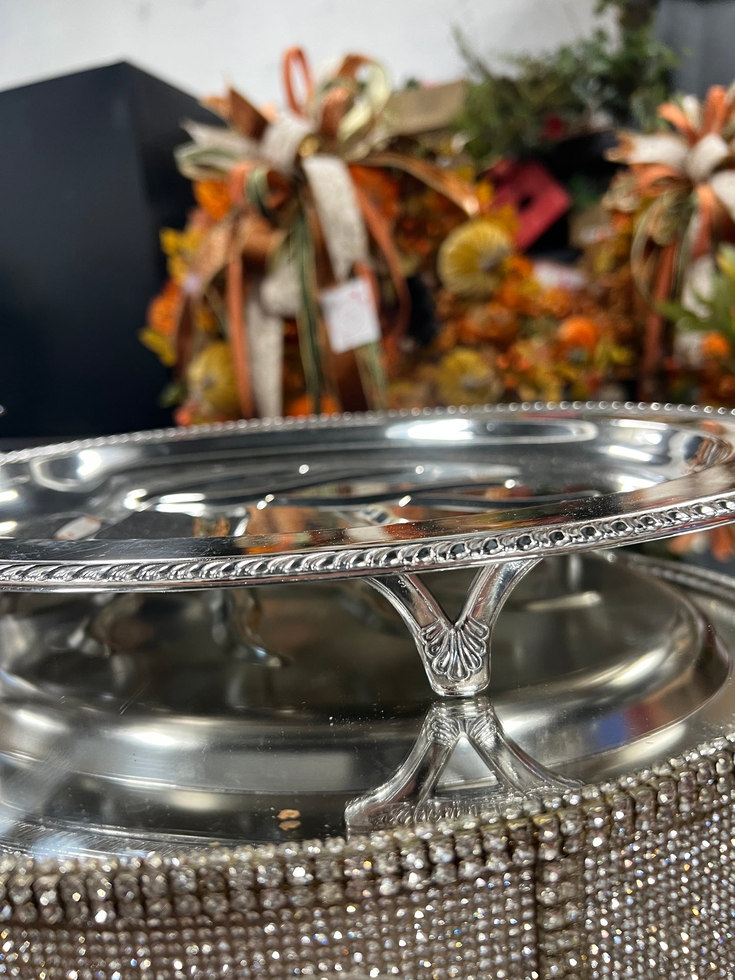 Vintage Silver-Plated Meat Tray