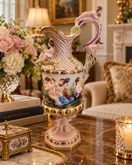 Vintage Colorful Pitcher