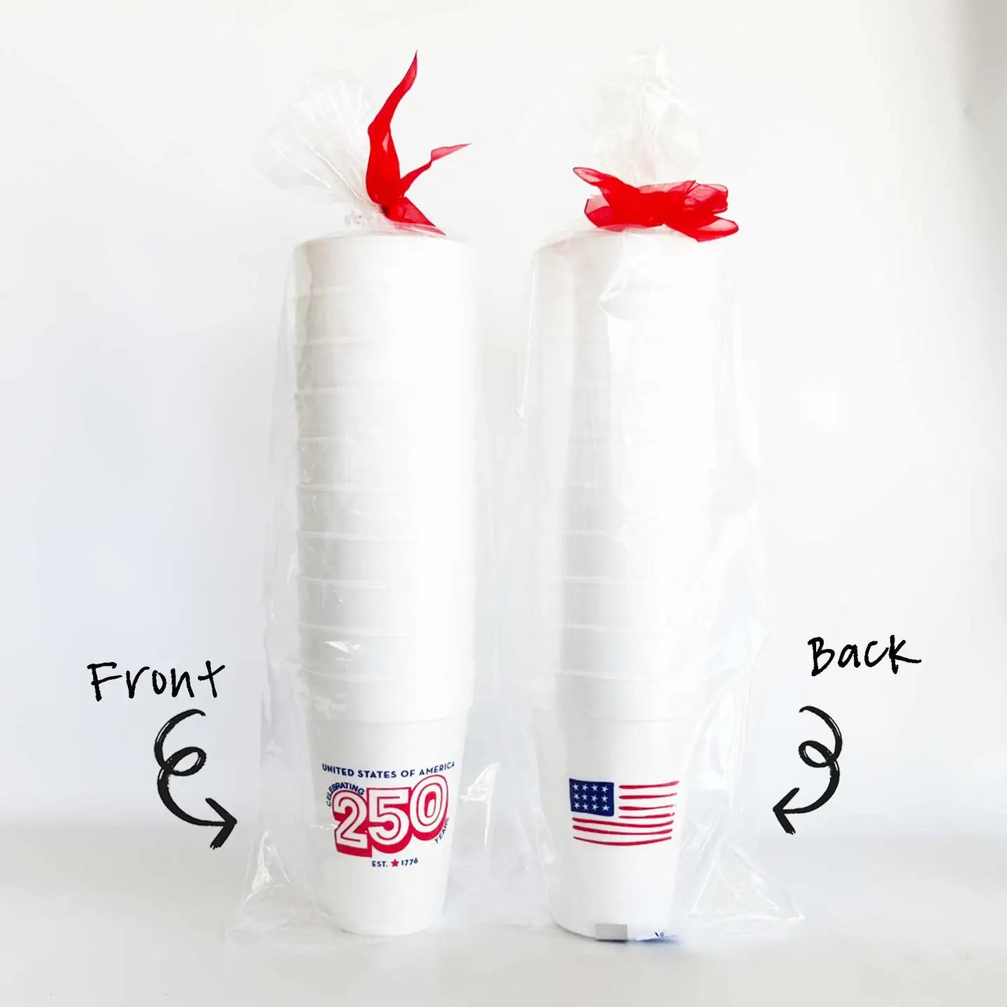 July 4th/Patriotic-America USA 250th Foam Cup 10 Pack