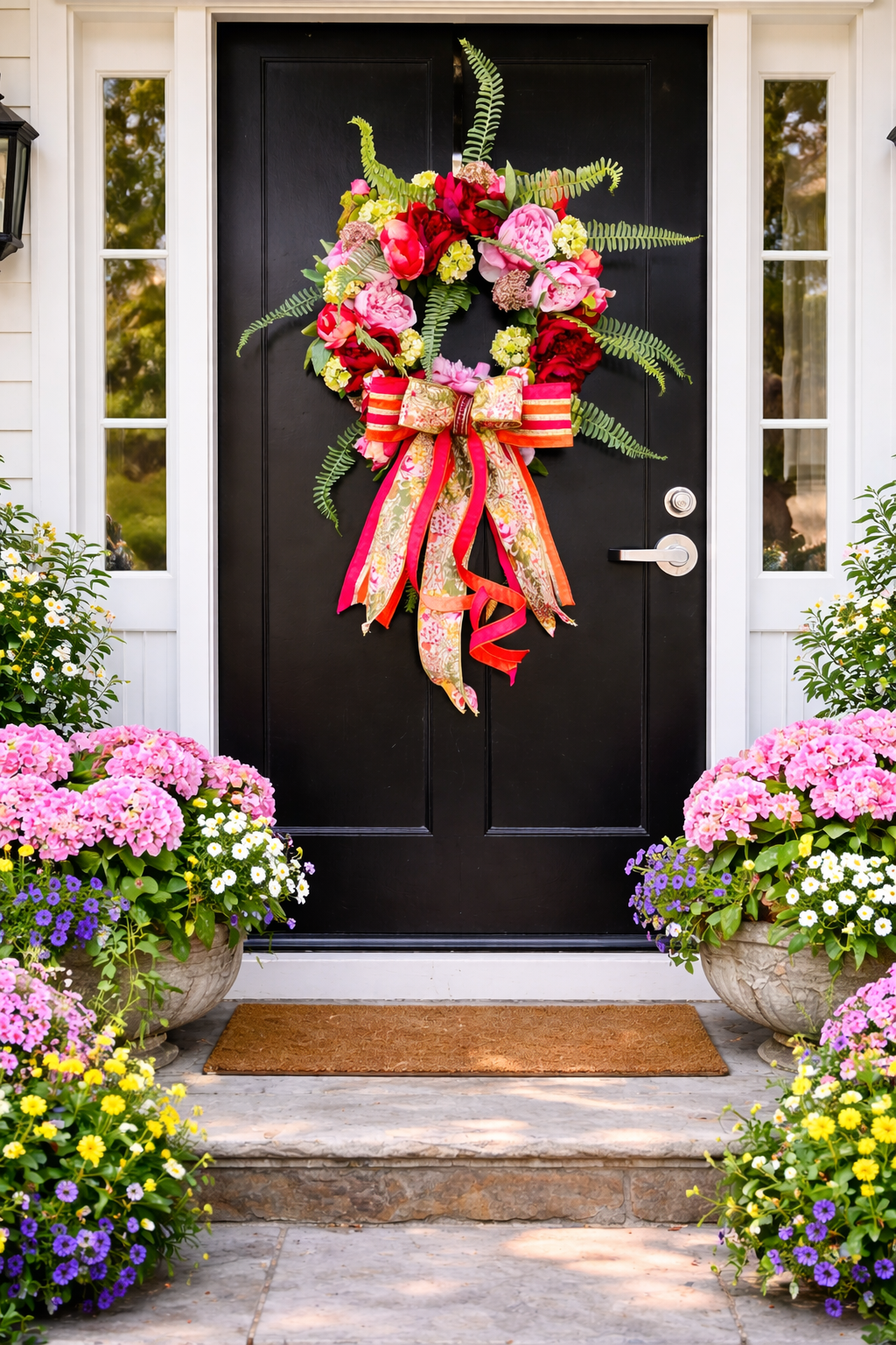 Floral Fern Wreath