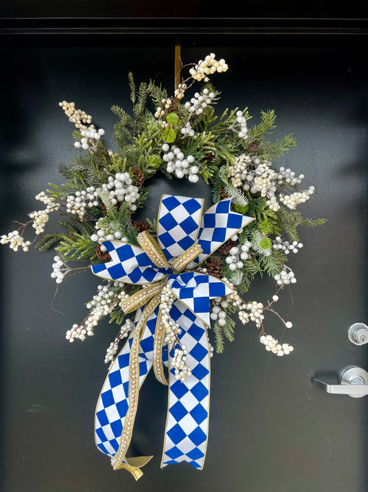 Winterberry Blue Elegance wreath