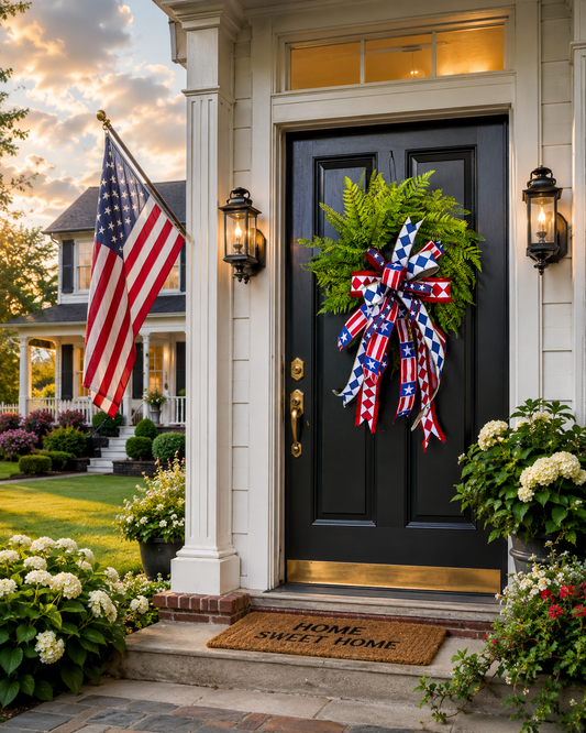Freedom & Ferns Door Accent wreath