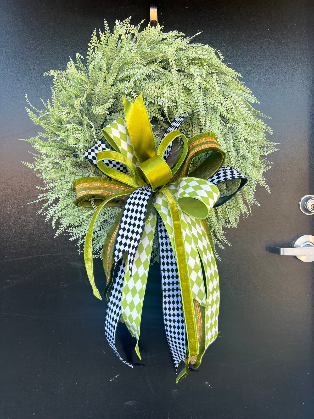 Harlequin in the Garden Wreath